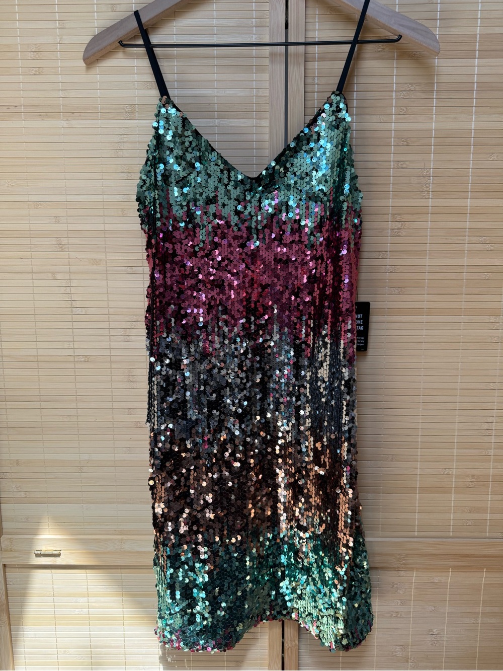 Multicolor Sequin Mini Dress NWT